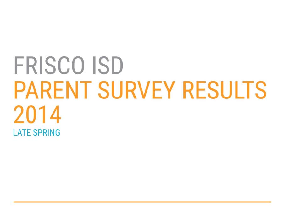 District Communications announce parent survey results