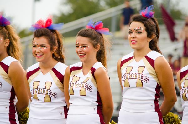 The varsity cheerleaders create a family bond this year. 