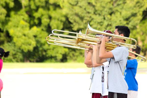 Freshmen marchers are making a bigger impact on the band this year. 