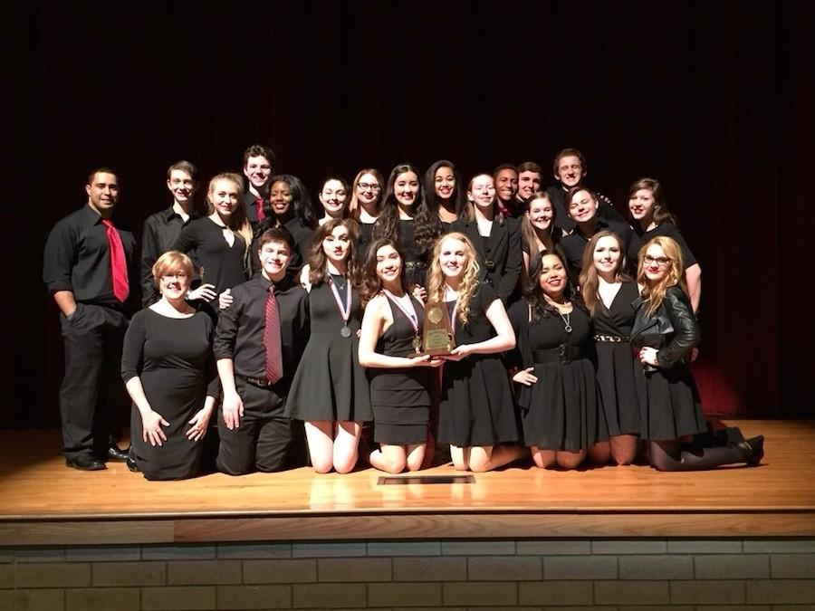 The cast and crew who participated in the production of the 2016 One Act Play, “The Cover of Life.” 