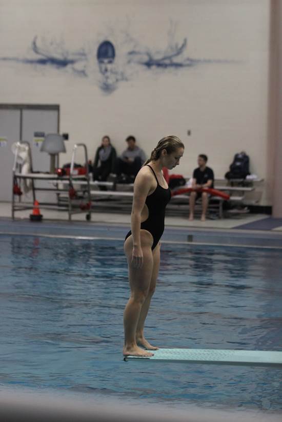 Senior Diver Caeley Black is one of Coach Soileau’s diving team members representing the Heritage team.