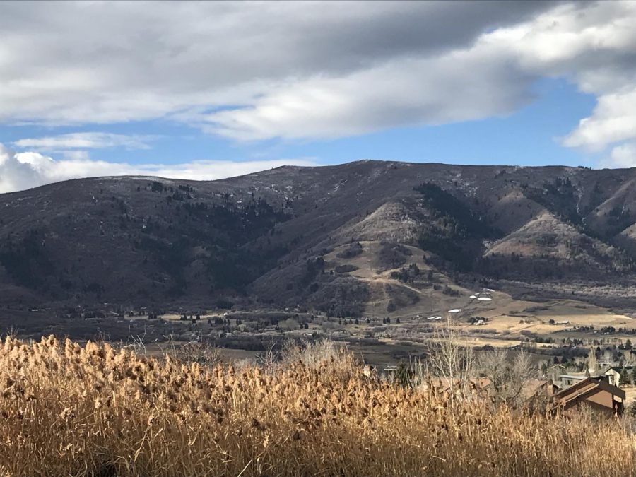 The mountains in Eden, Utah during Thanksgiving. Surrounding ski resorts are a popular option for break. 