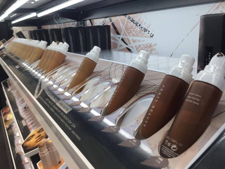 Fenty Beautys foundations come in a wide range of skin tones and the darker shades are already selling out.
