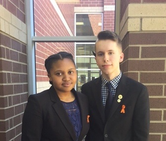 Student organizers junior Kundai Nyamandi and senior Ryan Short spearheaded efforts on campus in conjunction with students across the district to bring the national Walkout to Frisco schools.