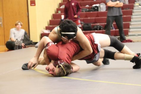 Junior, Greyson Howard, says his best match was against Liberty High School. Wrestling “gives [him] a purpose and allows [him] to focus more in class.”